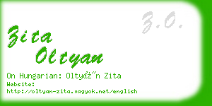 zita oltyan business card